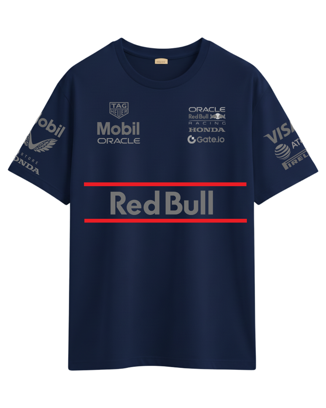 Camiseta Red Bull marinho 100% Algodão - Temporada 2025