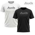 Camiseta Audi Basic Preta/Branca