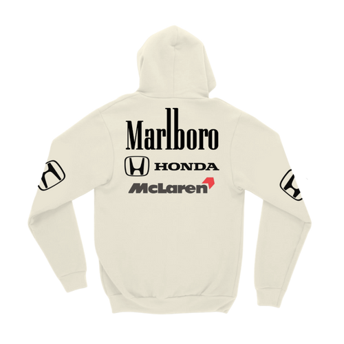 Blusa de Moletom Canguru Retrô McLaren OFF-WHITE