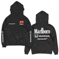 Blusa de Moletom Canguru Retrô McLaren Preta