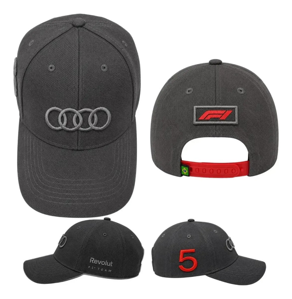 Boné Audi Bortoleto Cinza F1  Linha Premium