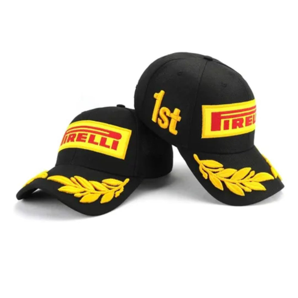 Boné PIRELLI  Podium Preto Linha Premium