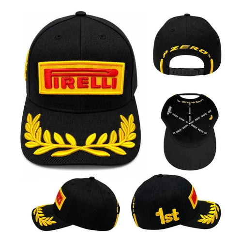 Boné PIRELLI  Podium Preto Linha Premium