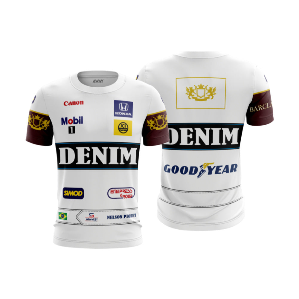 Camisa Retrô Nelson Piquet Dryfit SUBLIMADA