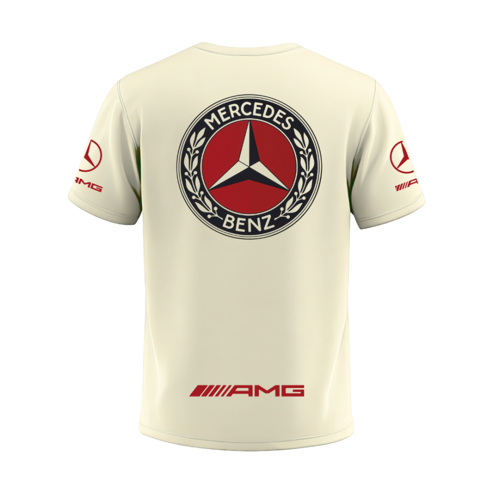 Camiseta AMG Mercedes Retrô Classic Off-White