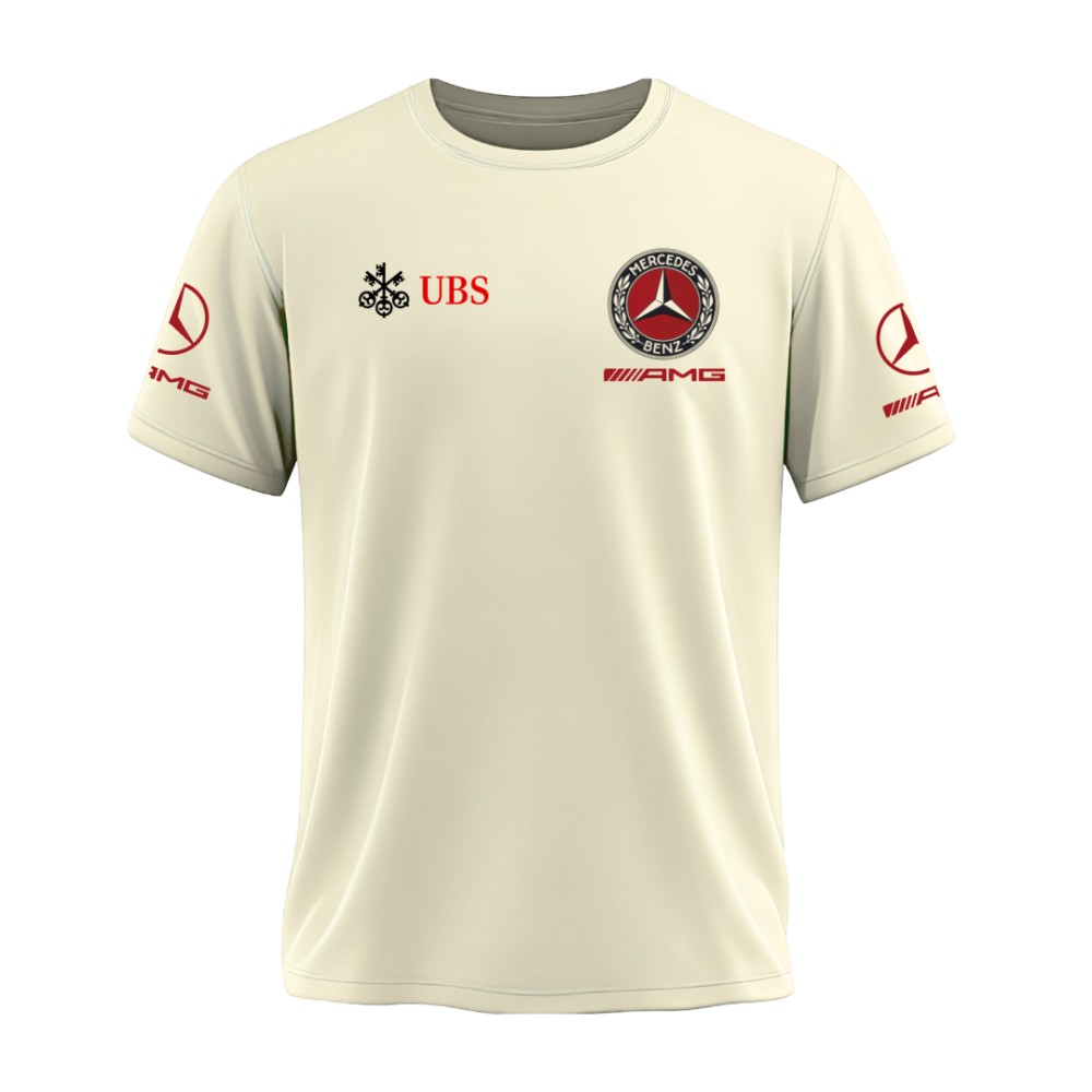 Camiseta AMG Mercedes Retrô Classic Off-White