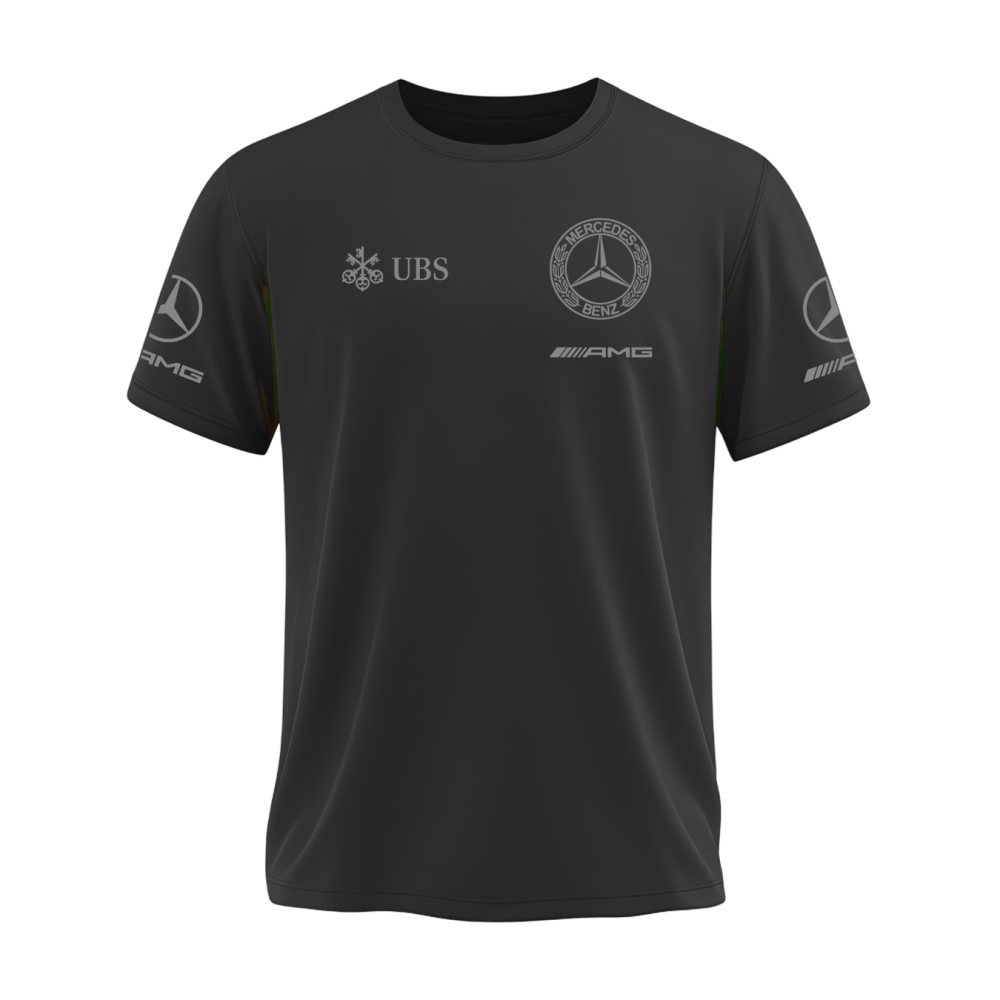 Camiseta AMG Mercedes Retrô Classic Preta