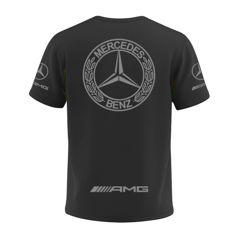 Camiseta AMG Mercedes Retrô Classic Preta