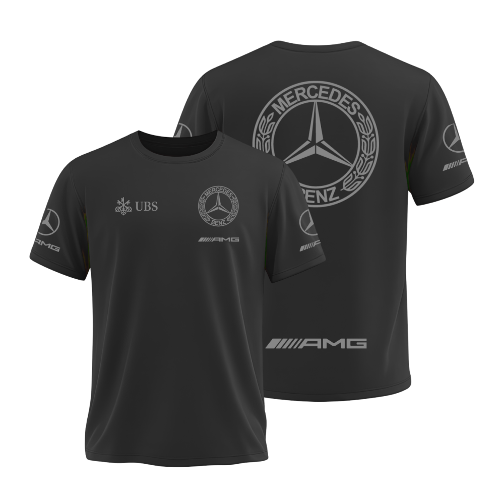 Camiseta AMG Mercedes Retrô Classic Preta