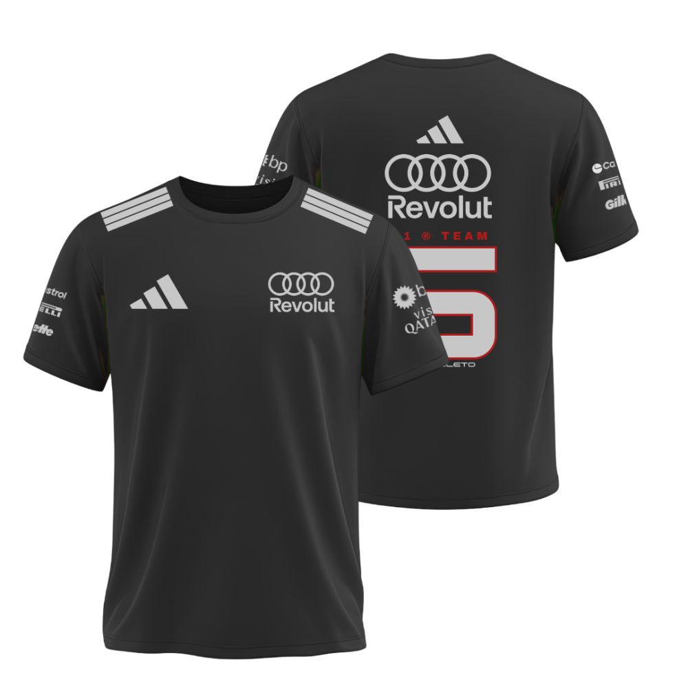Camiseta AUDI Bortoleto 5  PRETA 2026