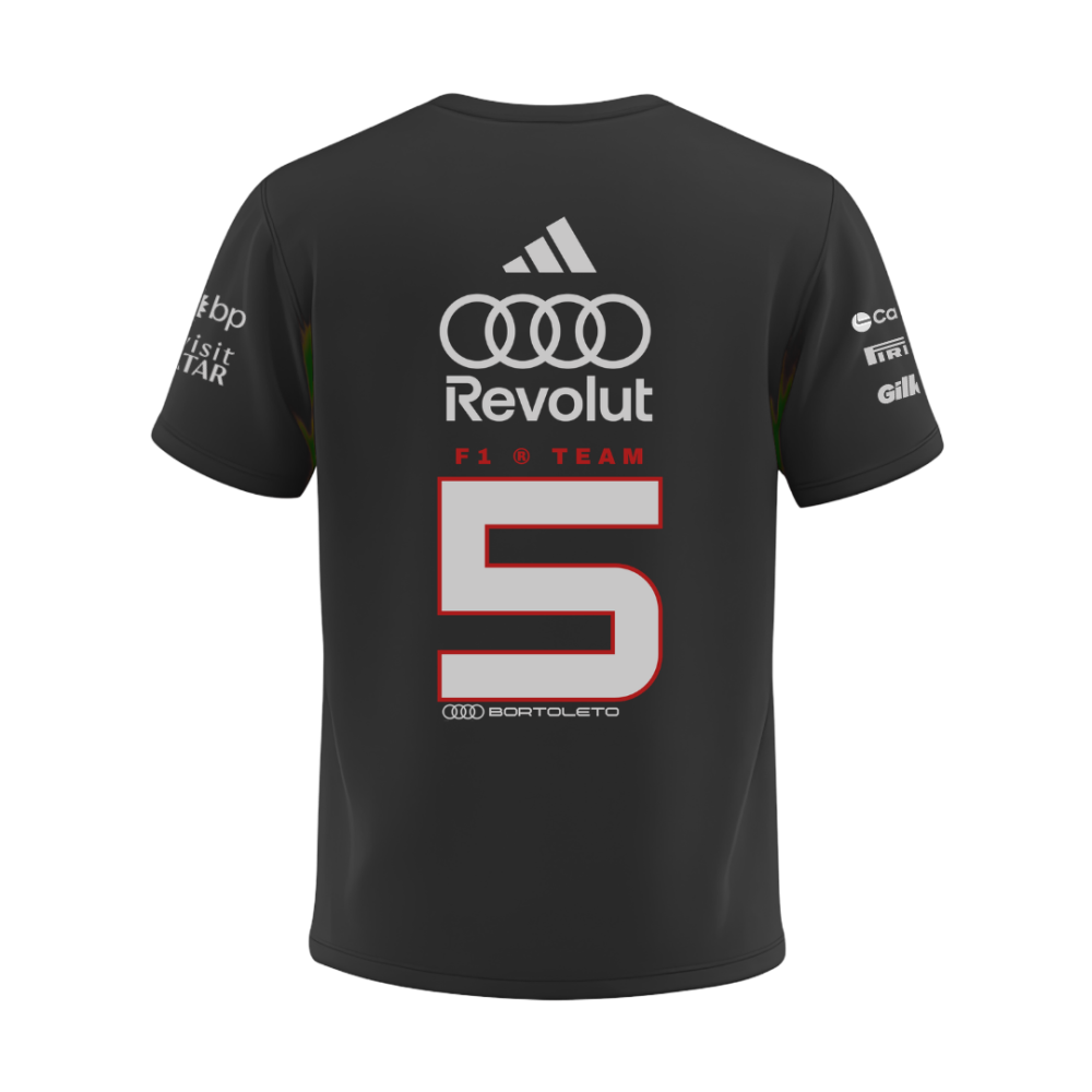 Camiseta AUDI Bortoleto 5  PRETA 2026