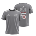 Camiseta AUDI Bortoleto Cinza 2026 - DryFit / Algodão