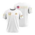 Camiseta F1 Lotus Retrô Algodão Penteado Branca