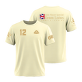 Camiseta F1 Lotus Retrô Algodão Penteado Off-White