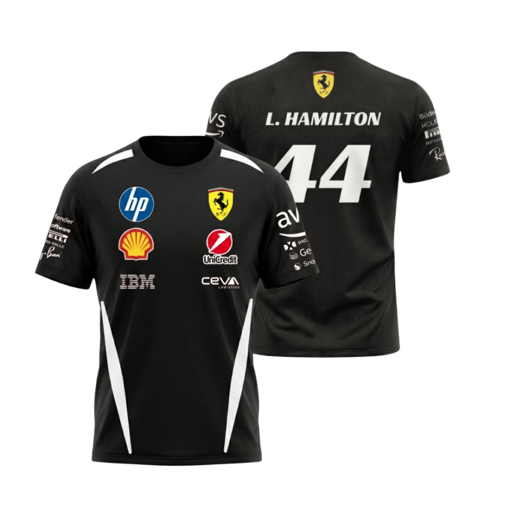 Camiseta Ferrari 2026 Preta - Lançamento