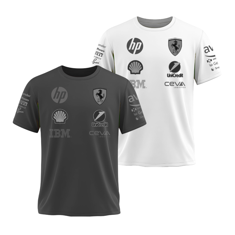 Camiseta Ferrari All Black 2025