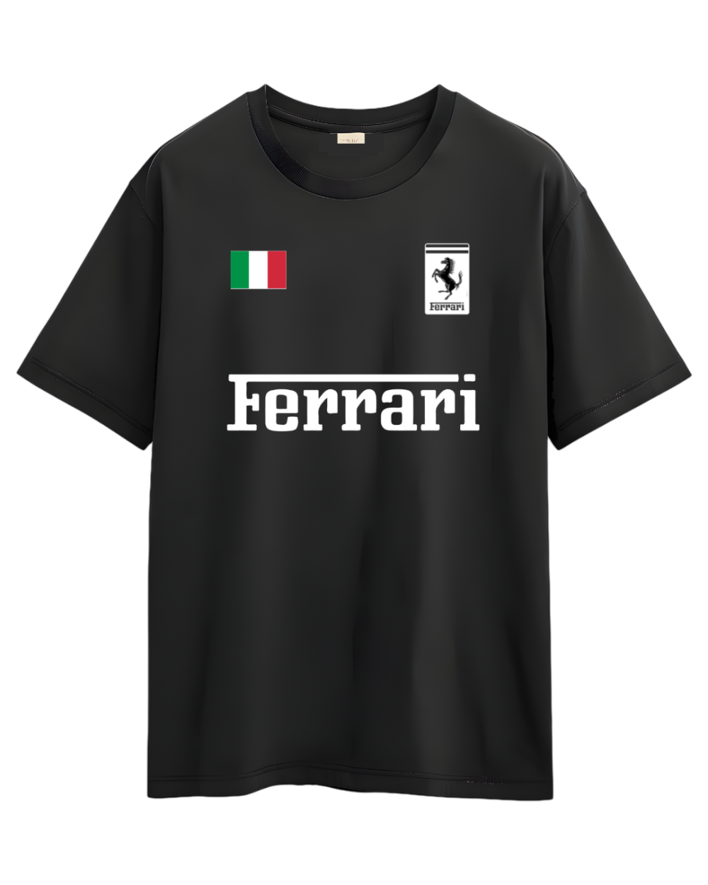 Camiseta Ferrari Black/White Basic