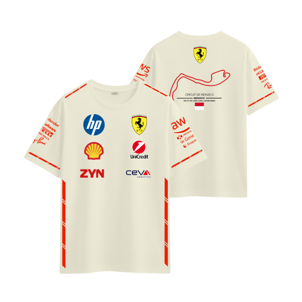 Camiseta Ferrari Edição Monaco 2026