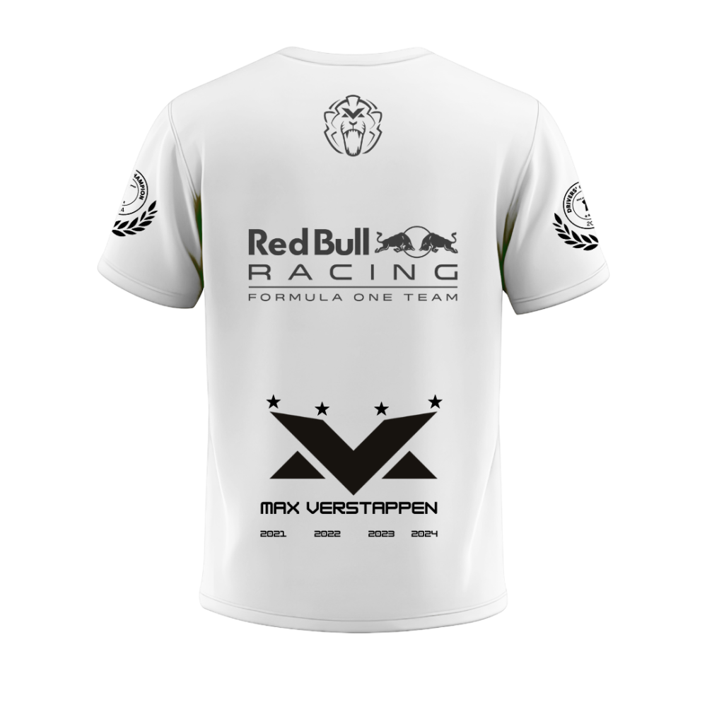 Camiseta Max Verstappen four-time champion