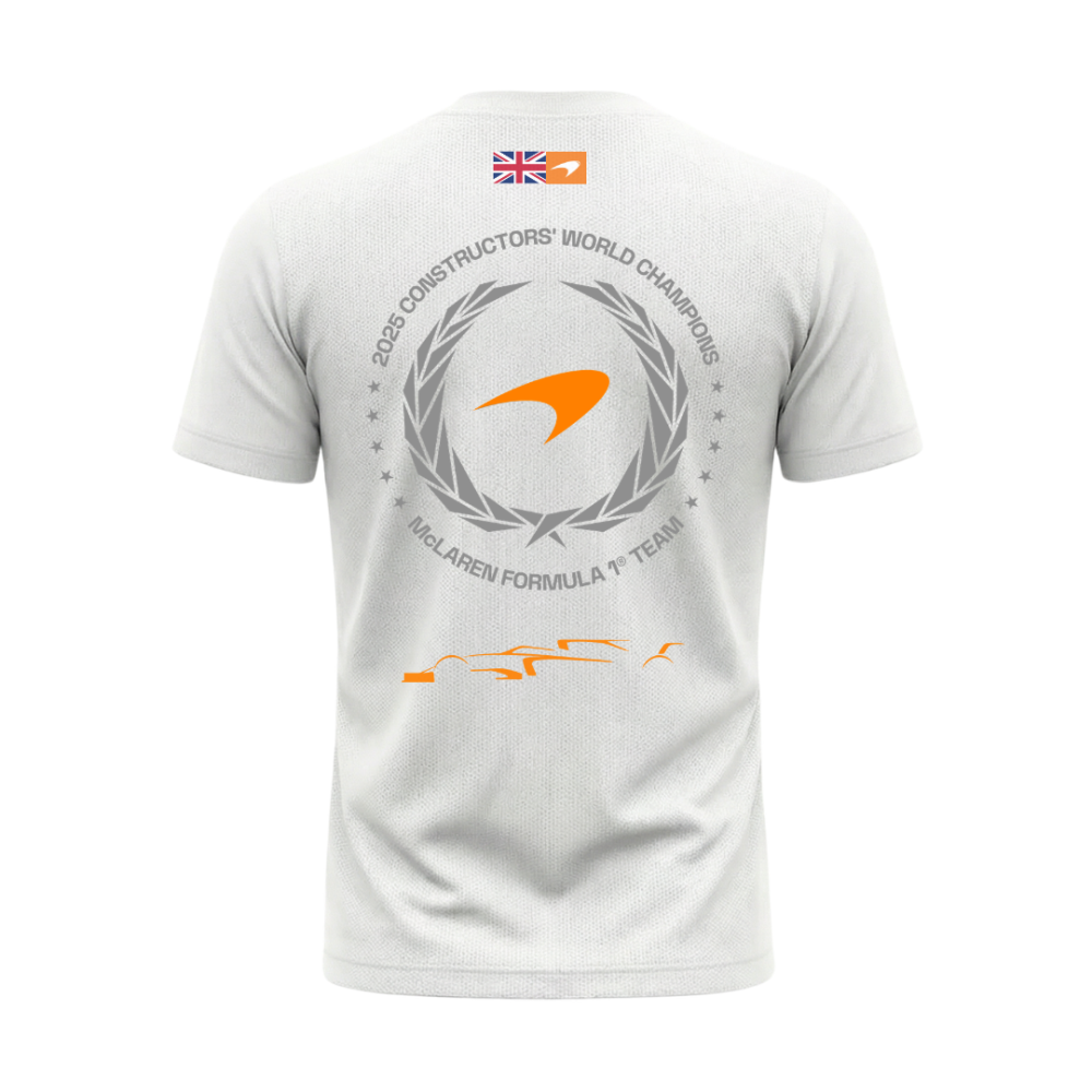 Camiseta Mclaren Construtores 2025 Branca