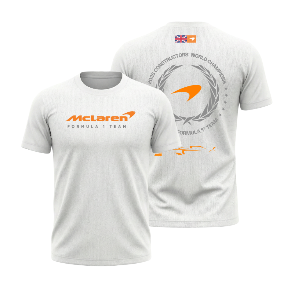 Camiseta Mclaren Construtores 2025 Branca