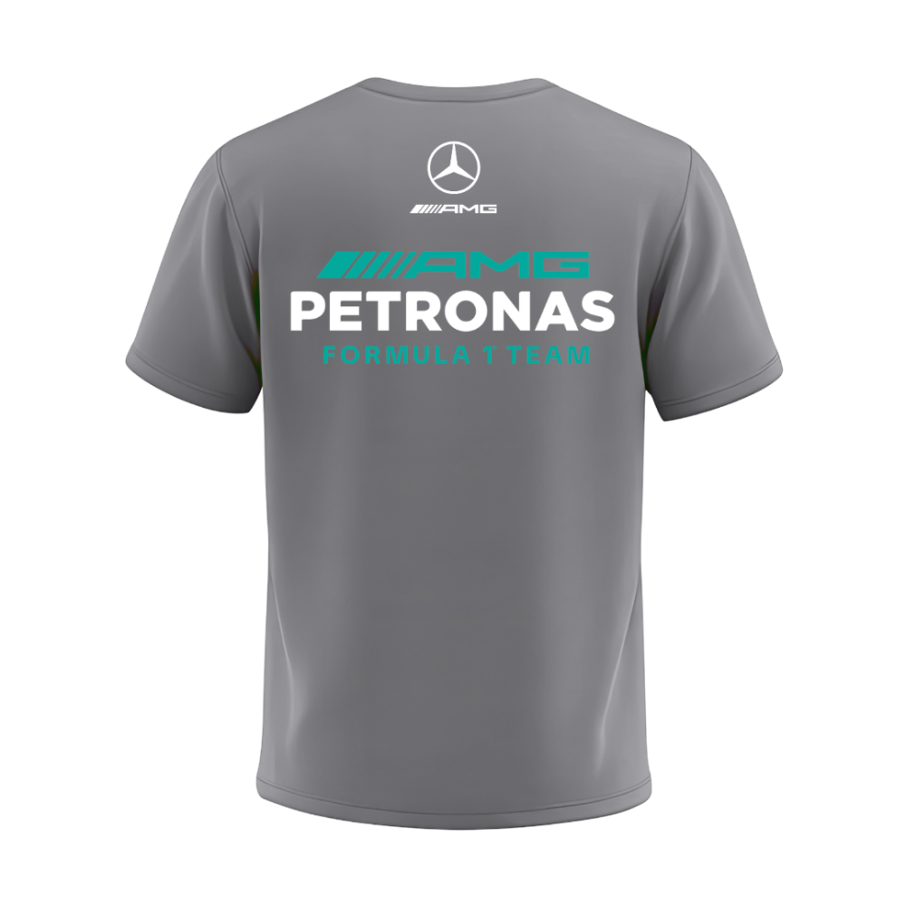 Camiseta Mercedes Petronas Cinza Plus