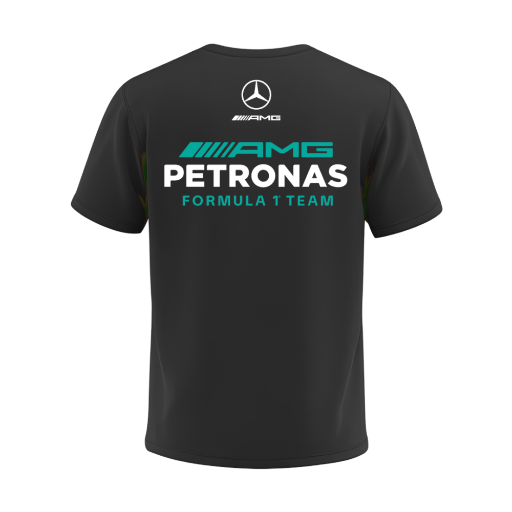 Camiseta Mercedes Petronas PRETA Plus