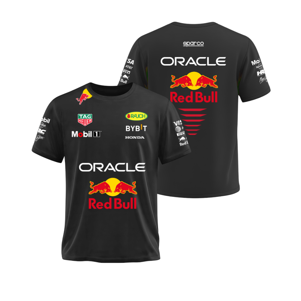 Camiseta Red Bull 2025 Preta