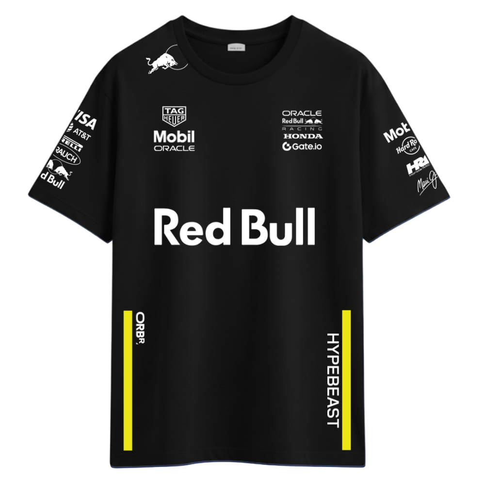 Camiseta Red Bull Singapura 2025 Black - Tema Carro