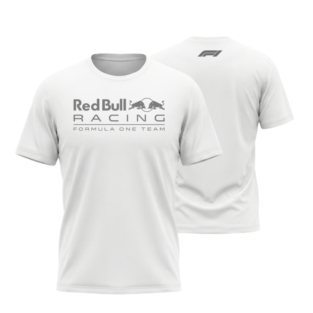 Camisteta Red Bull Racing 100% algodão Branca Detals
