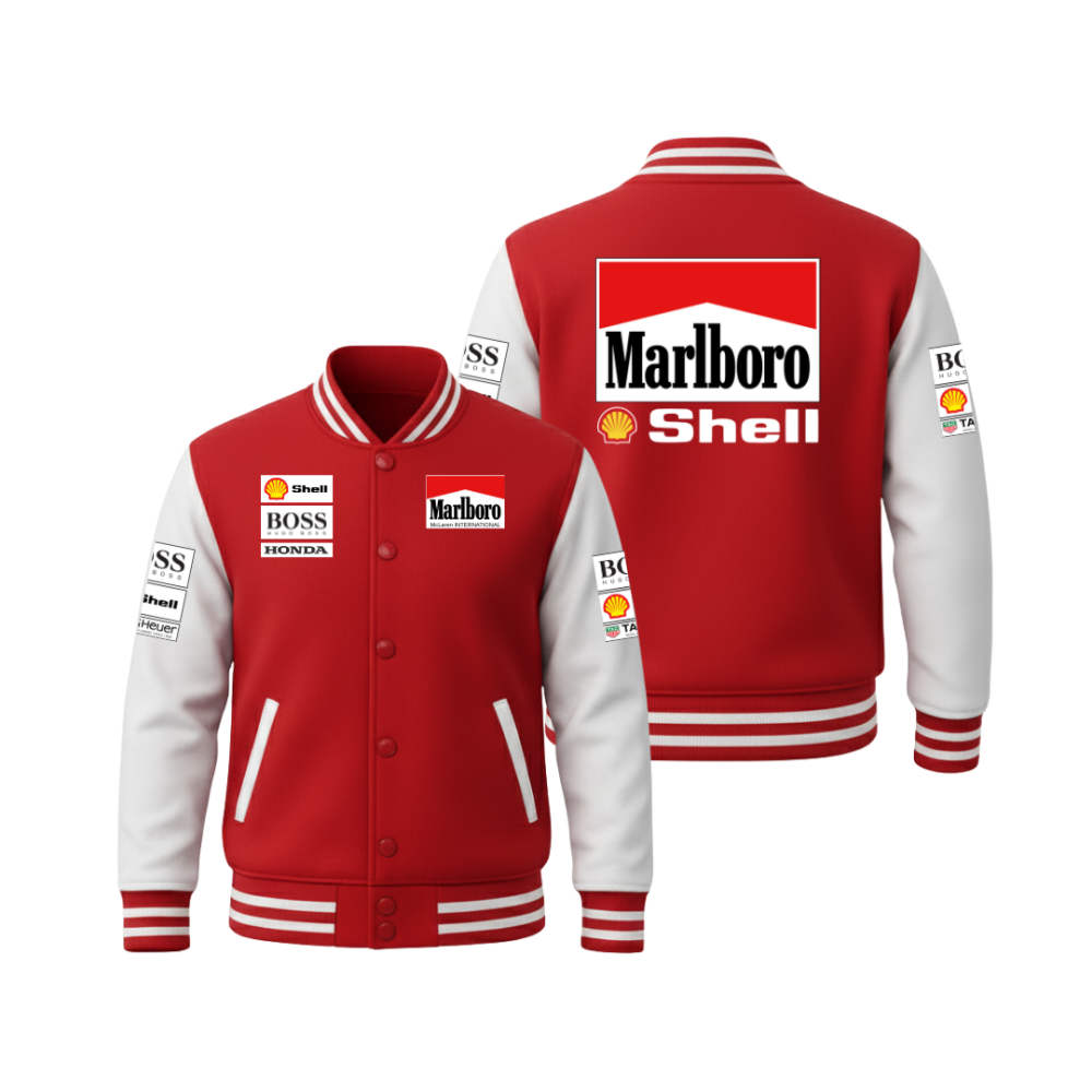 Jaqueta Varsity Marlboro Retrô