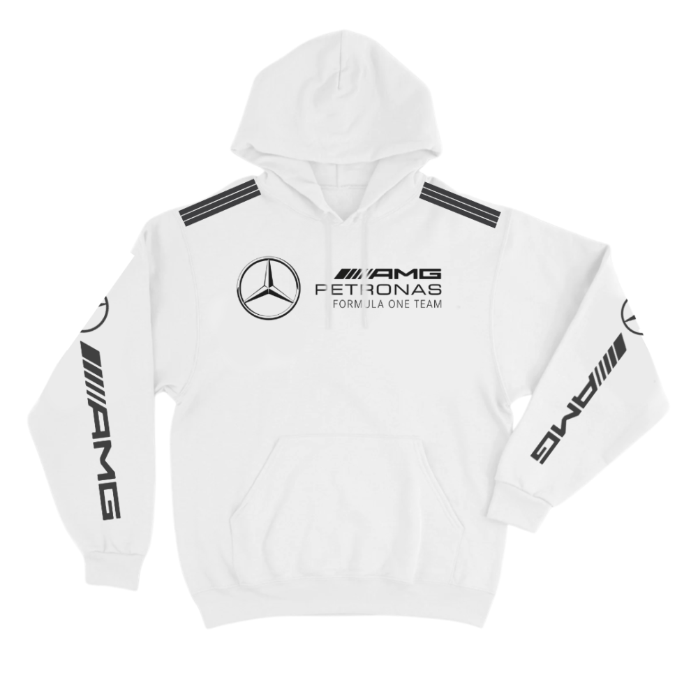 Moletom Canguru Mercedes Branco Basic