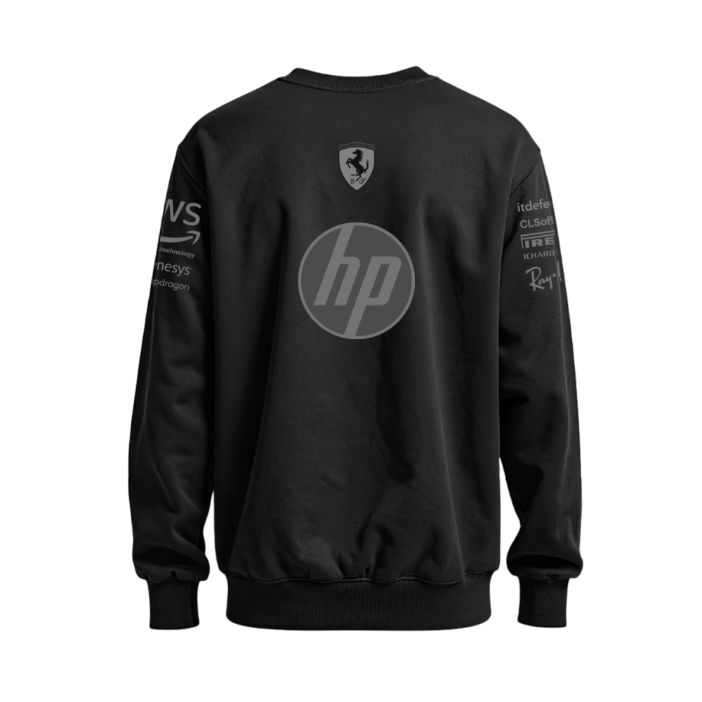Moletom sem capuz Ferrari All Black