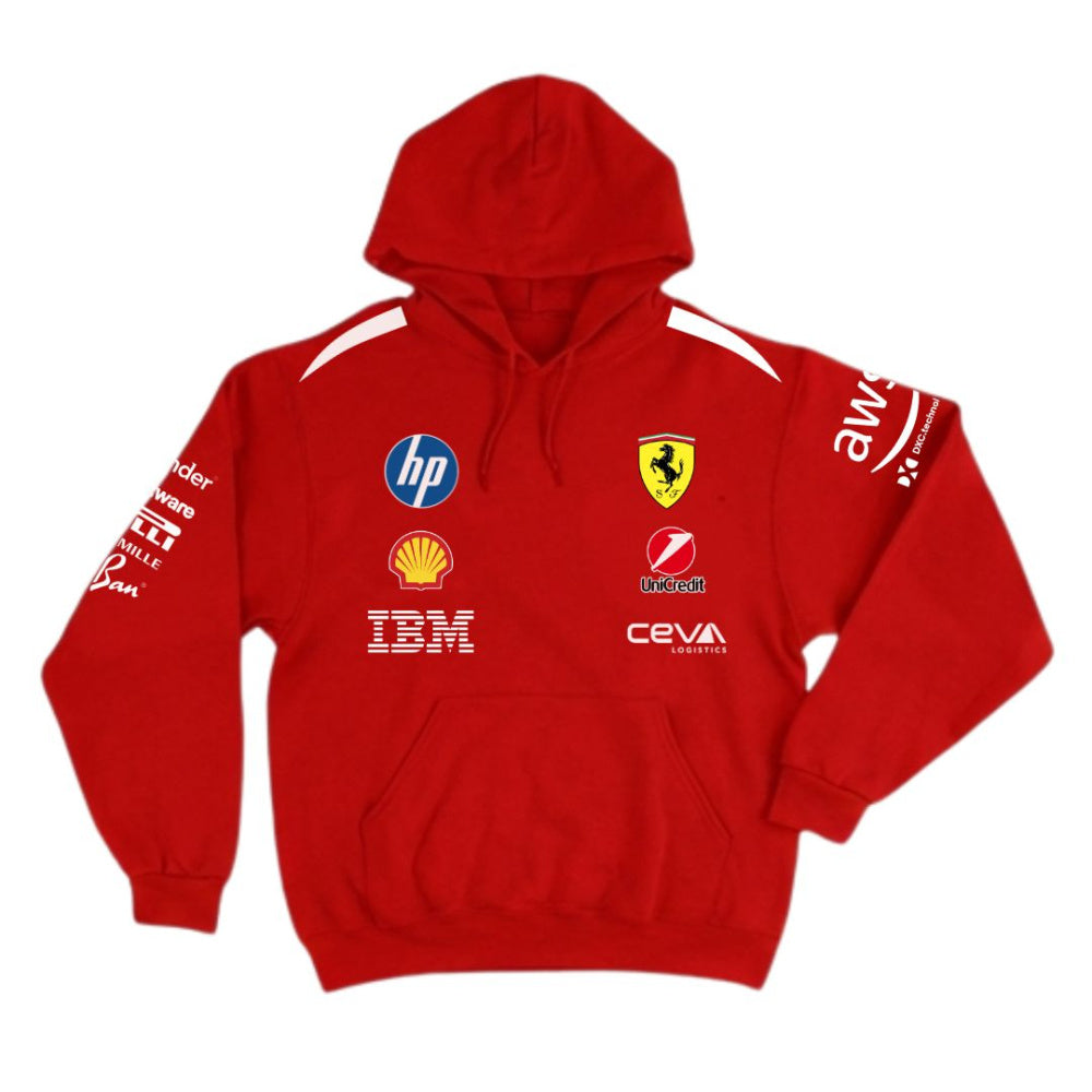 Moletom canguru Ferrari 2026 Vermelho