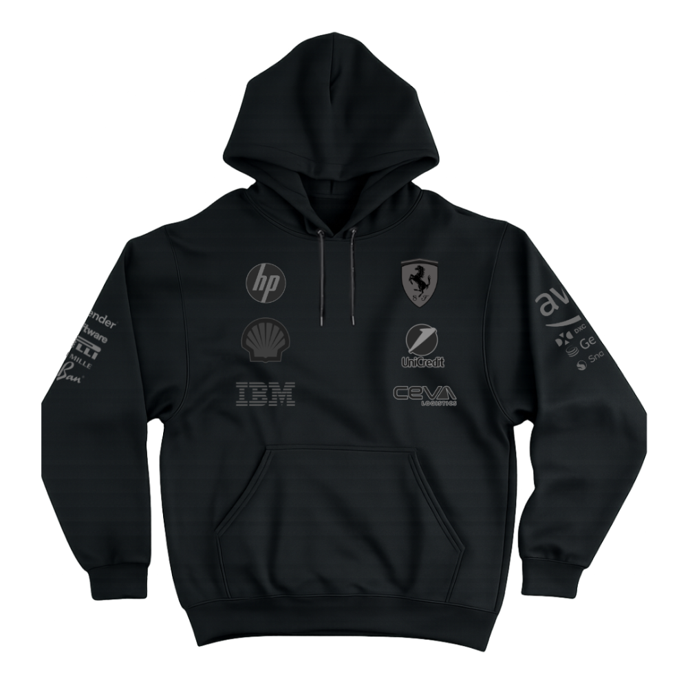 Moletom Canguru Ferrari All Black 2025